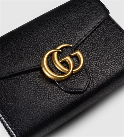 gucci gg marmont leather wallet bag|Gucci Marmont small price.